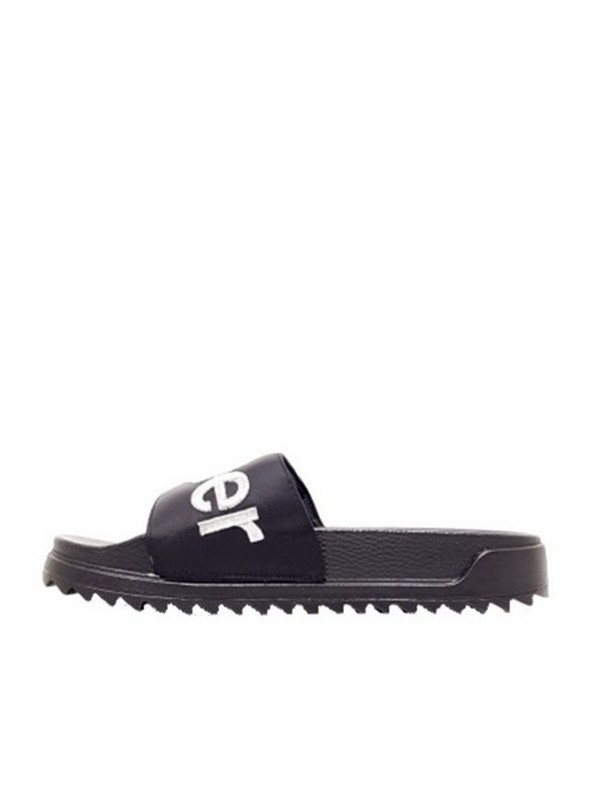 Women Slider Superdey Satin Flatform Slide WF310126A Black