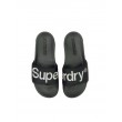 Women Slider Superdey Satin Flatform Slide WF310126A Black