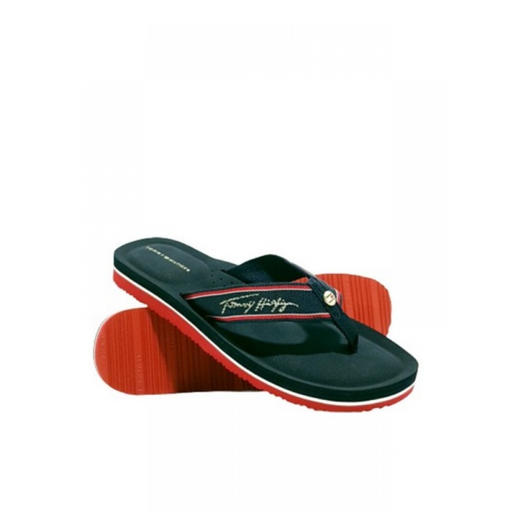 Γυναικεία Σαγιονάρα Tommy Hilfiger Comfort Footed Beach Sandal FW0FW05668-DW5 Μπλέ