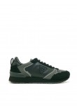 ΜΕΝ SNEAKER GUESS NEW GLORYM BLACK LEATHER