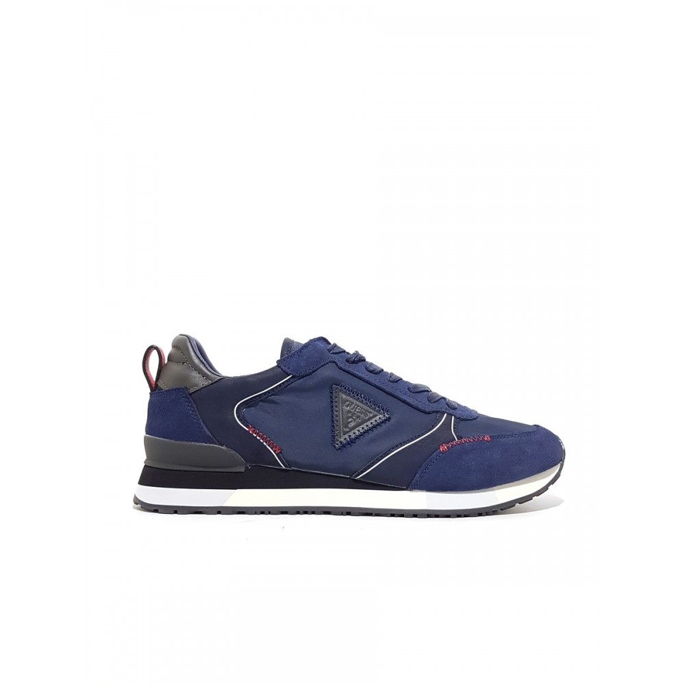 ΜΕΝ SNEAKER GUESS GLORYM BLUE FABRICK-CASTOR