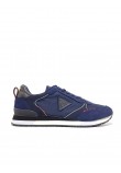 ΜΕΝ SNEAKER GUESS GLORYM BLUE FABRICK-CASTOR