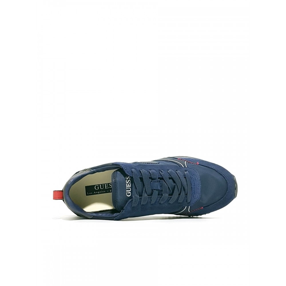 ΑΝΔΡΙΚΑ SNEAKER GUESS GLORYM ΜΠΛΕ ΥΦΑΣΜΑ-ΚΑΣΤΟΡΙ ΑΝΔΡΙΚΑ SNEAKER GUESS GLORYM ΜΠΛΕ ΥΦΑΣΜΑ-ΚΑΣΤΟΡΙ