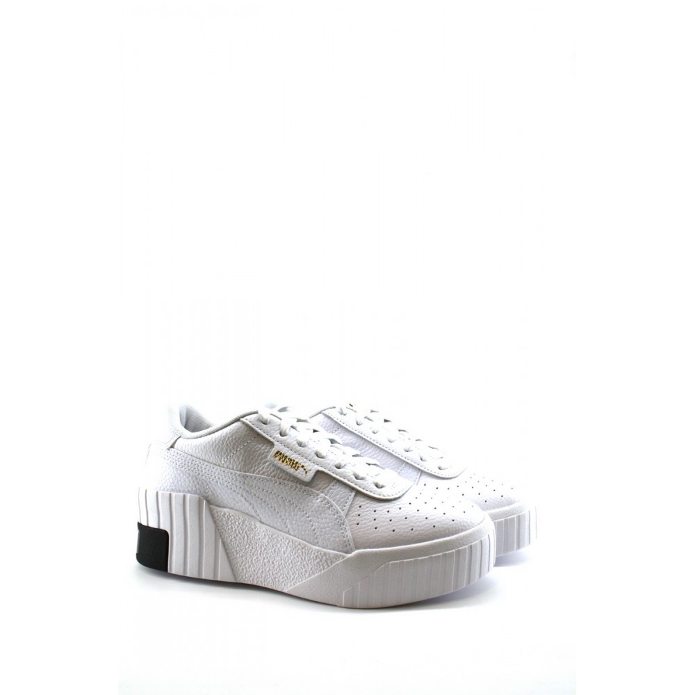 ΓΥΝΑΙΚΕΙΑ SNEAKER PUMA CALI WEDGE WNS 373438 03 ΑΣΠΡΟ ΔΕΡΜΑ