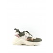 WOMEN SNEAKER TOMMY HILFIGER FASHION WEDGE SNEAKER FW05799-RBN GREEN LEATHER - FABRIC WOMEN SNEAKER TOMMY HILFIGER FASHION WEDGE SNEAKER FW05799-RBN GREEN LEATHER - FABRIC