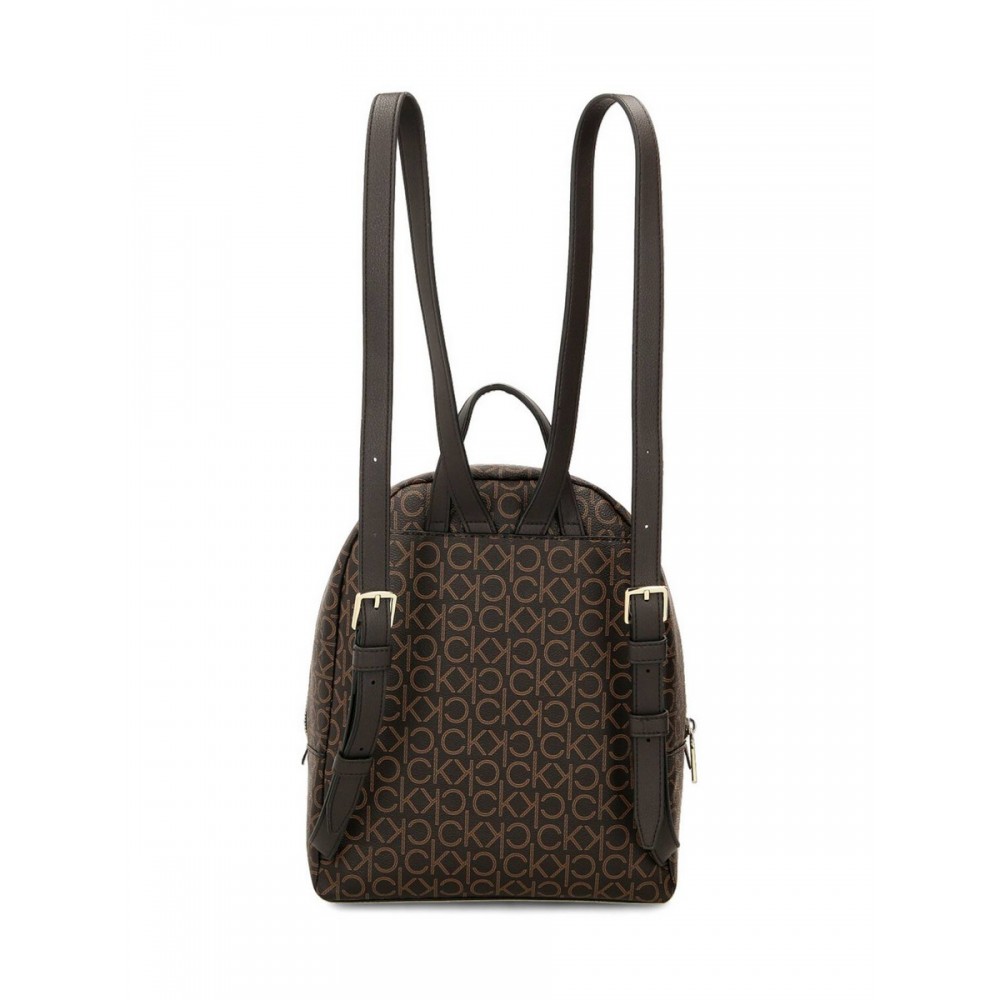 WOMEN BAG CALVIN KLEIN CK MUST CAMPUS BP W/PCKT MD MONO K60K608625-0HD BLACK SYNTHETIC