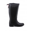 WOMEN RAINBOOT TOMMY HILFIGER TH OVERKNEE RAINBOOT FW0FW05962-BDS BLACK RUBBER