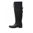 WOMEN RAINBOOT TOMMY HILFIGER TH OVERKNEE RAINBOOT FW0FW05962-BDS BLACK RUBBER