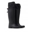 WOMEN RAINBOOT TOMMY HILFIGER TH OVERKNEE RAINBOOT FW0FW05962-BDS BLACK RUBBER