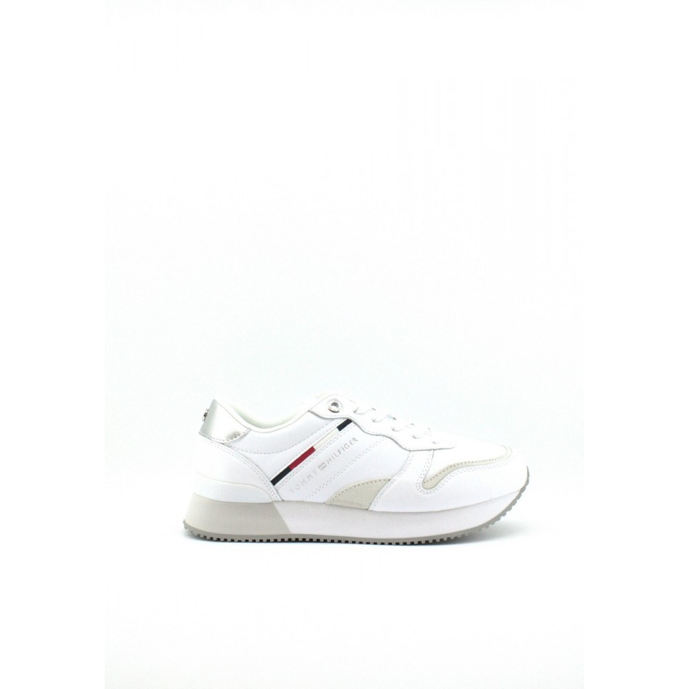 WOMEN SNEAKER TOMMY HILFIGER HILFIGER ACTIVE CITY SNEAKER FW0FW05927-YBR WHITE LEATHER WOMEN SNEAKER TOMMY HILFIGER HILFIGER ACTIVE CITY SNEAKER FW0FW05927-YBR WHITE LEATHER