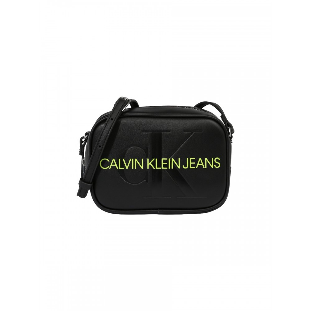 WOMEN BAG CALVIN KLEIN SCULPTED CAMERA BAG MONO K60K608373-BDS BLACK SYNTHETIC