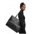 WOMEN BAG CALVIN KLEIN SCULPTED SHOPPER 29 MONO K60K608374-BDS BLACK SYNTHETIC