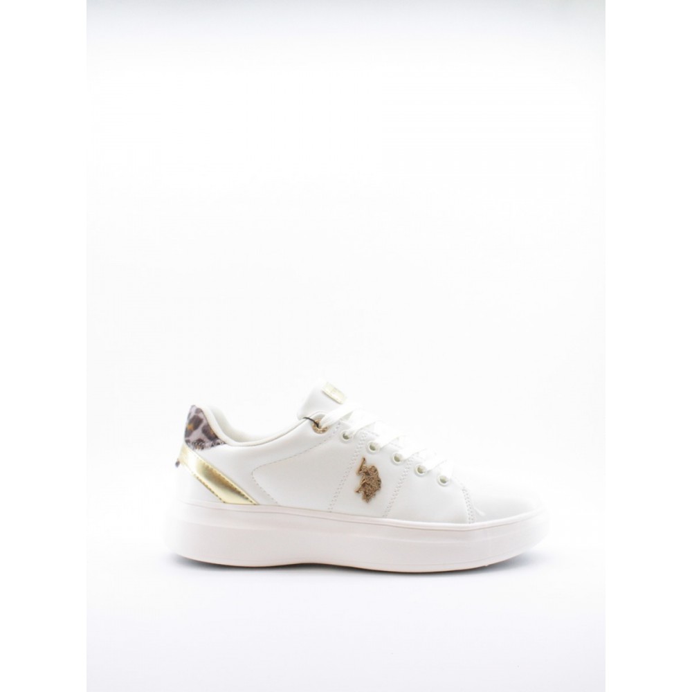 WOMEN SNEAKER US POLO ASSN JEWEL002 CLUB-WHI WHITE SYNTHETIC