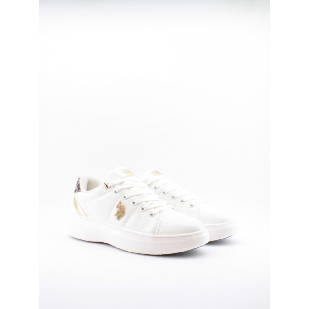 WOMEN SNEAKER US POLO ASSN JEWEL002 CLUB-WHI WHITE SYNTHETIC