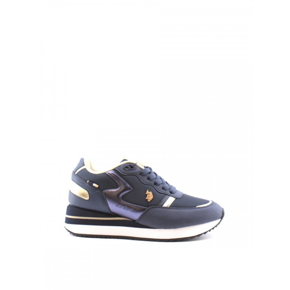 ΓΥΝΑΙΚΕΙΟ SNEAKER US POLO ASSN SYLVI001-DBL001 ΜΠΛΕ ΥΦΑΣΜΑ