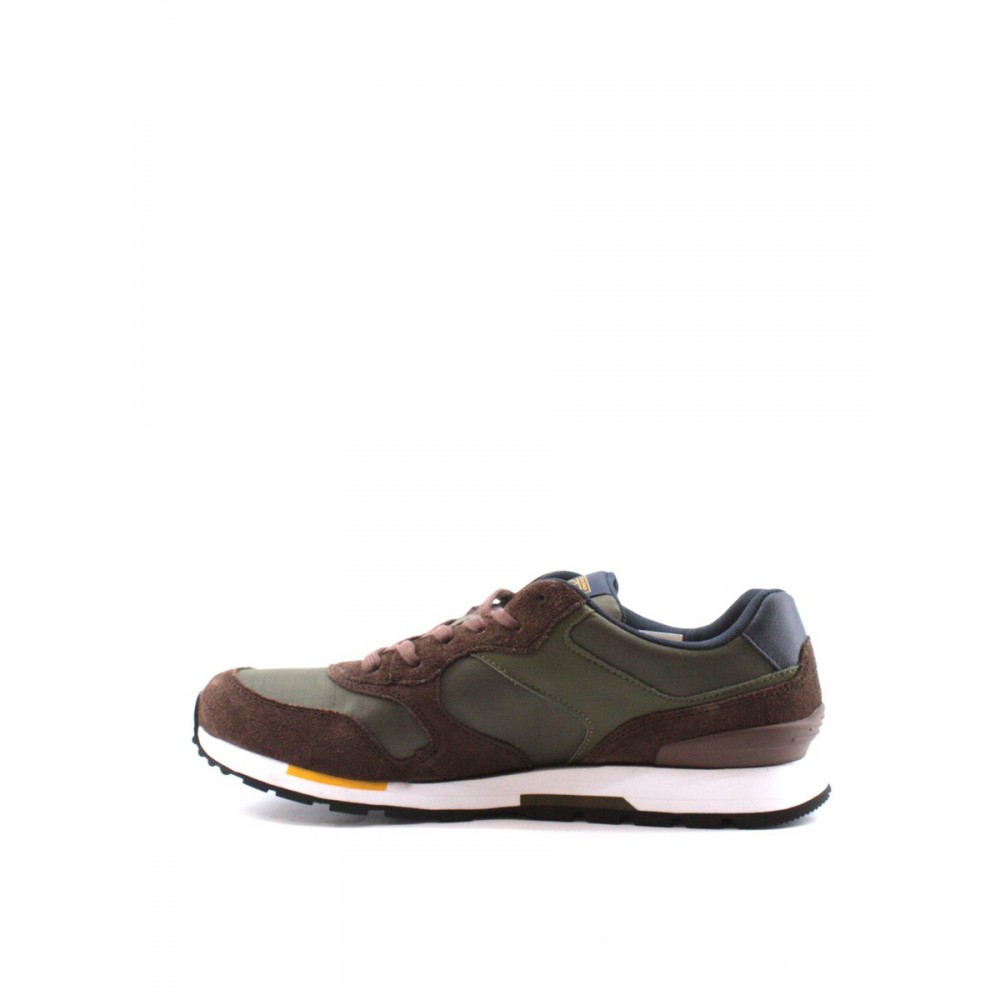 MEN SNEAKER TOMMY HILFIGER RETRO RUNNER MIX STRIPES FM0FM03745-RBN KHAKI FABRIC MEN SNEAKER TOMMY HILFIGER RETRO RUNNER MIX STRIPES FM0FM03745-RBN KHAKI FABRIC