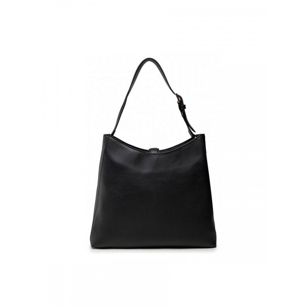 WOMEN BAG CALVIN KLEIN RE-LOCK HOBO MD K60K608412-BAX BLACK SYNTHETIC