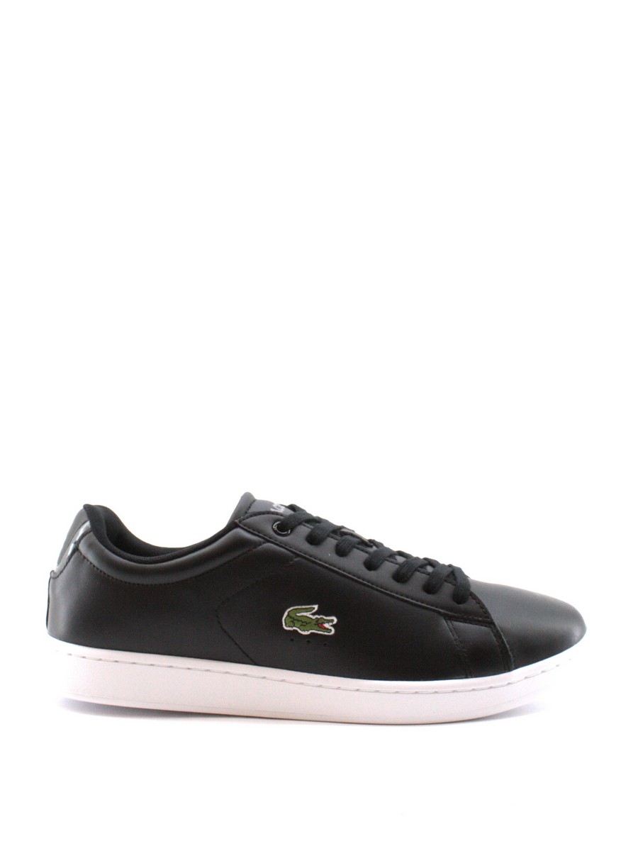 ΑΝΔΡΙΚΟ SNEAKER LACOSTE CARNABY BL21 ΜΑΥΡΟ ΔΕΡΜΑ