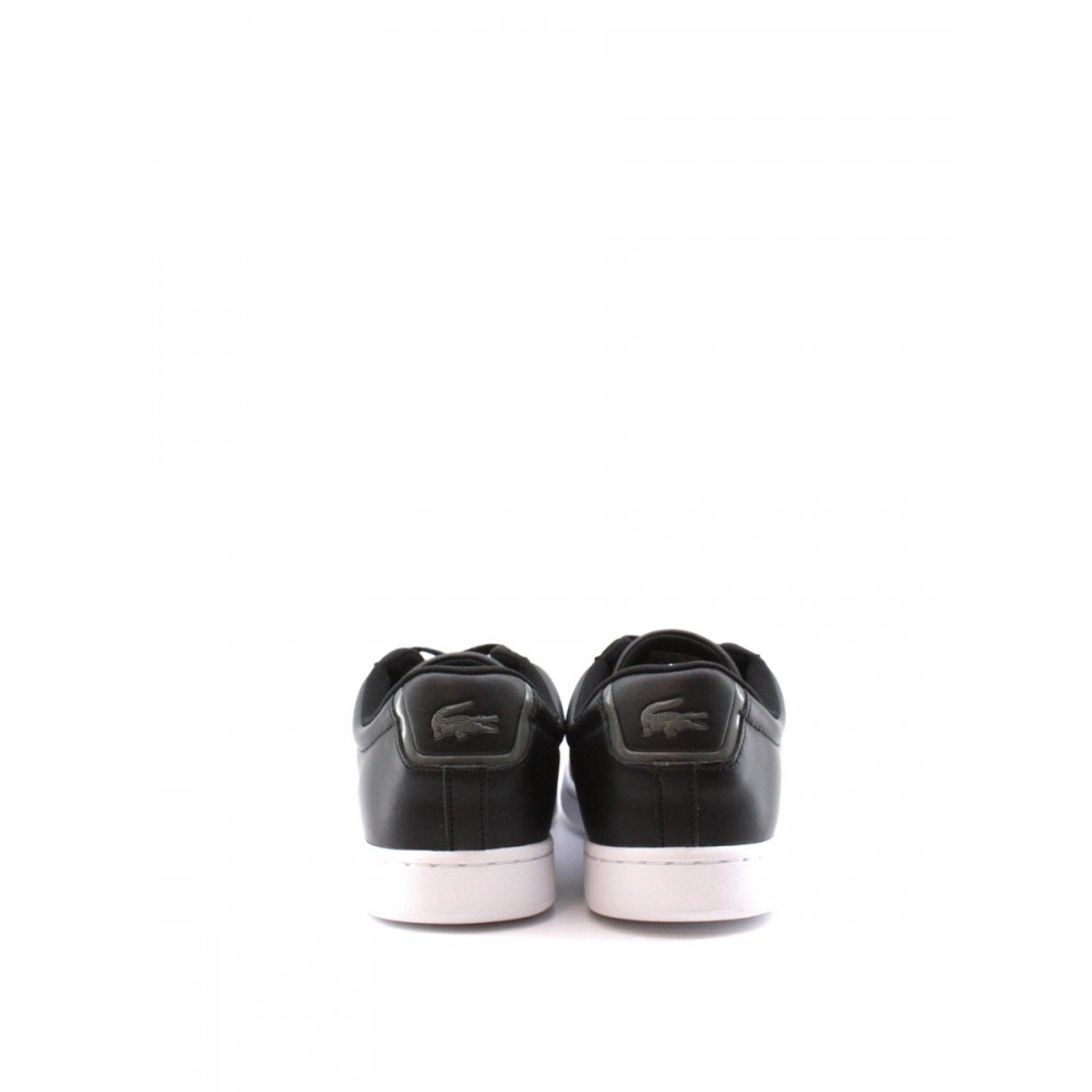 ΑΝΔΡΙΚΟ SNEAKER LACOSTE CARNABY BL21 ΜΑΥΡΟ ΔΕΡΜΑ