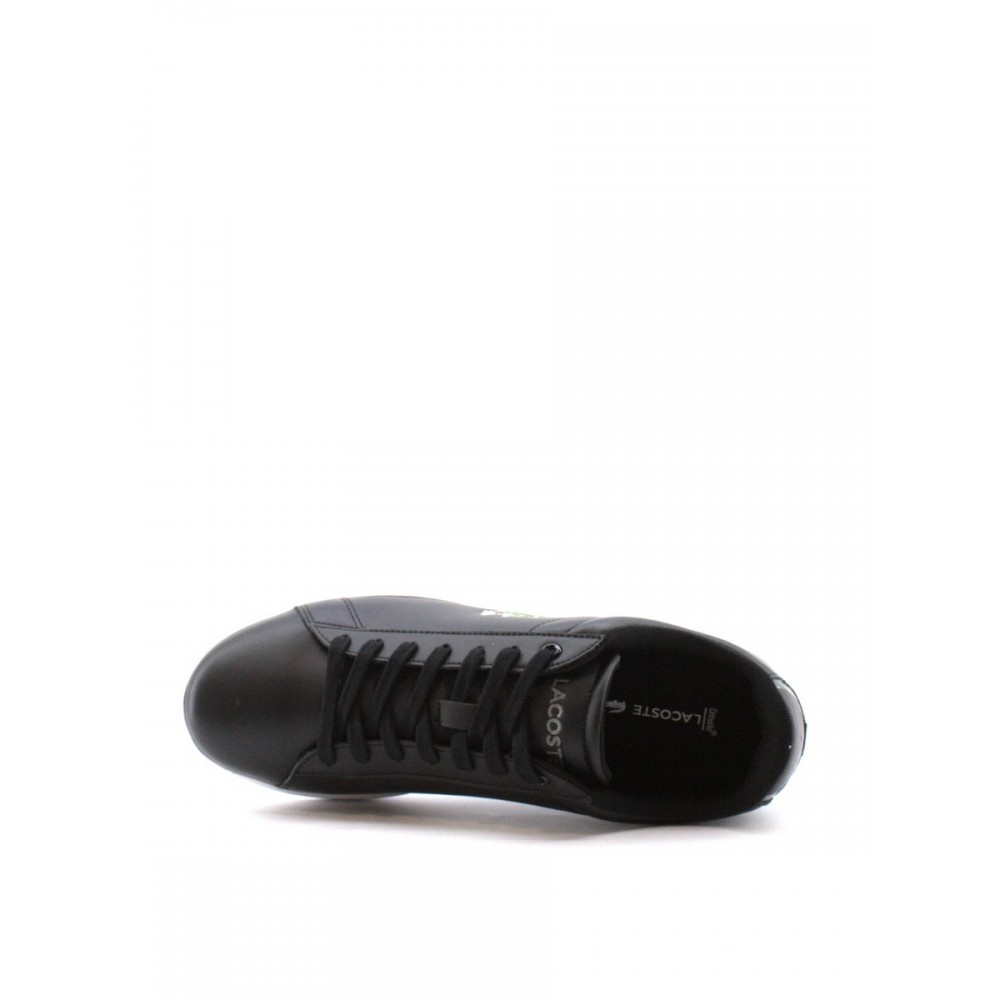 ΑΝΔΡΙΚΟ SNEAKER LACOSTE CARNABY BL21 ΜΑΥΡΟ ΔΕΡΜΑ