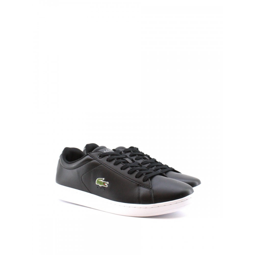 ΑΝΔΡΙΚΟ SNEAKER LACOSTE CARNABY BL21 ΜΑΥΡΟ ΔΕΡΜΑ