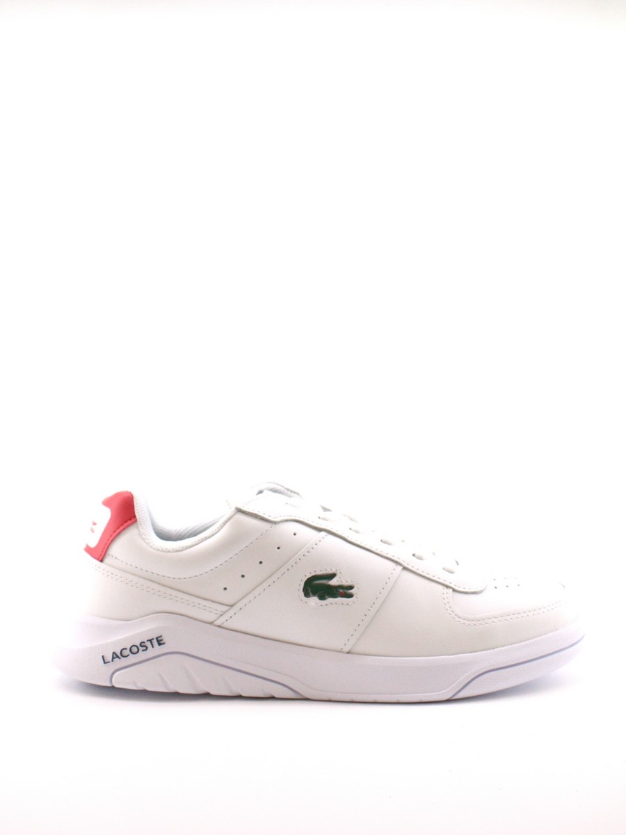 ΑΝΔΡΙΚΟ SNEAKER LACOSTE GAME ADVANCE ΑΣΠΡΟ ΔΕΡΜΑ