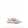 ΓΥΝΑΙΚΕΙΟ SNEAKER LACOSTE CARNABY EVO ΑΣΠΡΟ ΔΕΡΜΑ