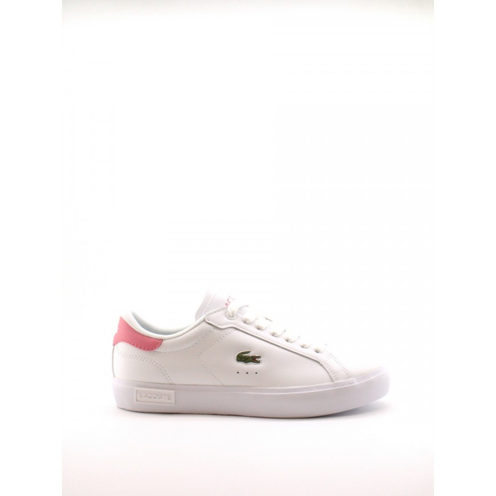 ΓΥΝΑΙΚΕΙΟ SNEAKER LACOSTE POWERCOURT ΑΣΠΡΟ ΔΕΡΜΑ