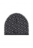 ΓΥΝΑΙΚΕΙΟΣ ΣΚΟΥΦΟΣ CALVIN KLEIN NEW MONOGRAM BEANIE K60K608521BAX ΜΑΥΡΟ ΥΦΑΣΜΑ