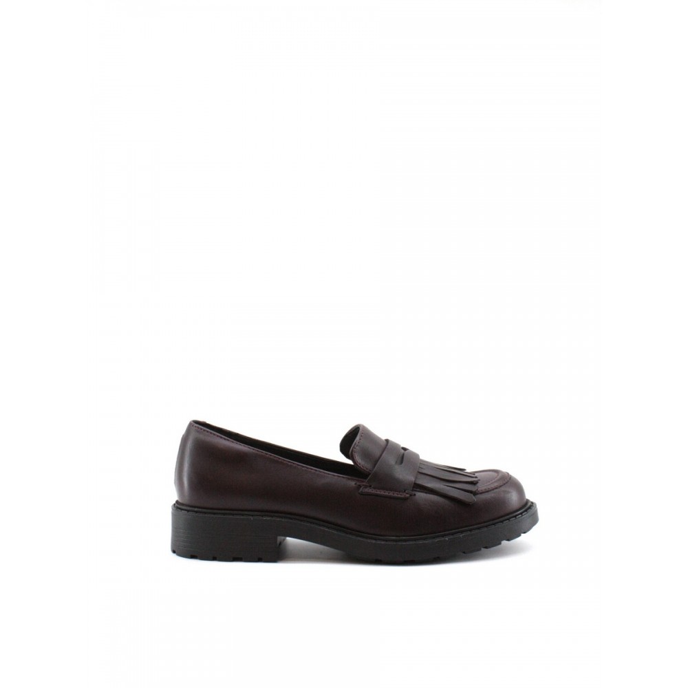 ΓΥΝΑΙΚΕΙΟ ΜΟΚΑΣΙΝΙ CLARKS ORINOCO 2 LOAFER 26161657 ΜΠΟΡΝΤΟ ΔΕΡΜΑ