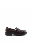 WOMEN MOC CLARKS ORINOCO 2 LOAFER 26161657 BURGUNDY LEATHER