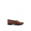 WOMEN MOC CLARKS HAMBLE LOAFER 26147740 BROWN LEATHER