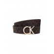 WOMEN BELT CALVIN KLEIN MONO MIX CK LOGO REV BELT 30MM K60K608476-0HH BROWN LEATHER