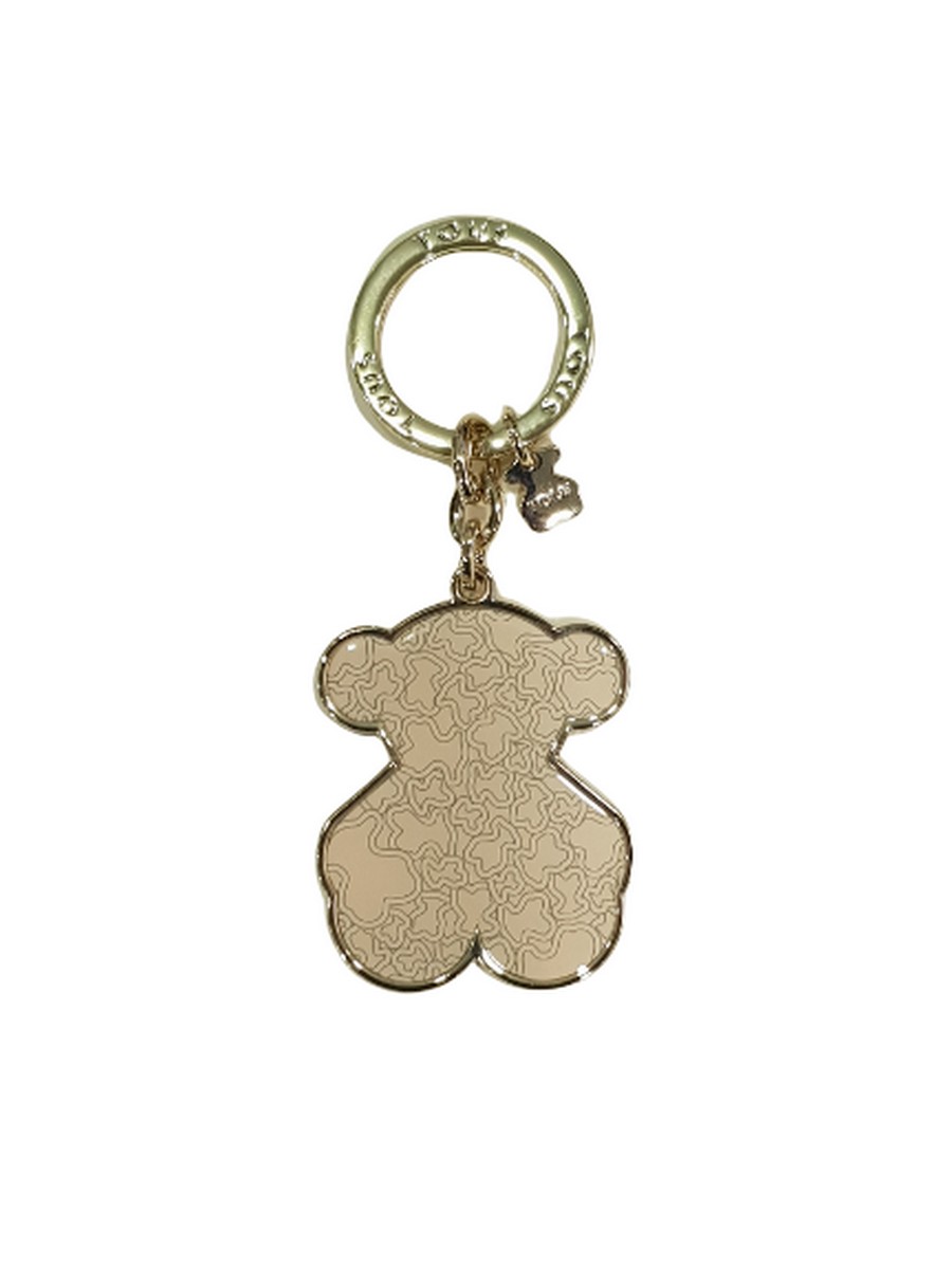 WOMEN KEYFOB TOUS LLAVEROS OSO K MINI SILHOUETTE 2001512013 BEIGE METALLIC