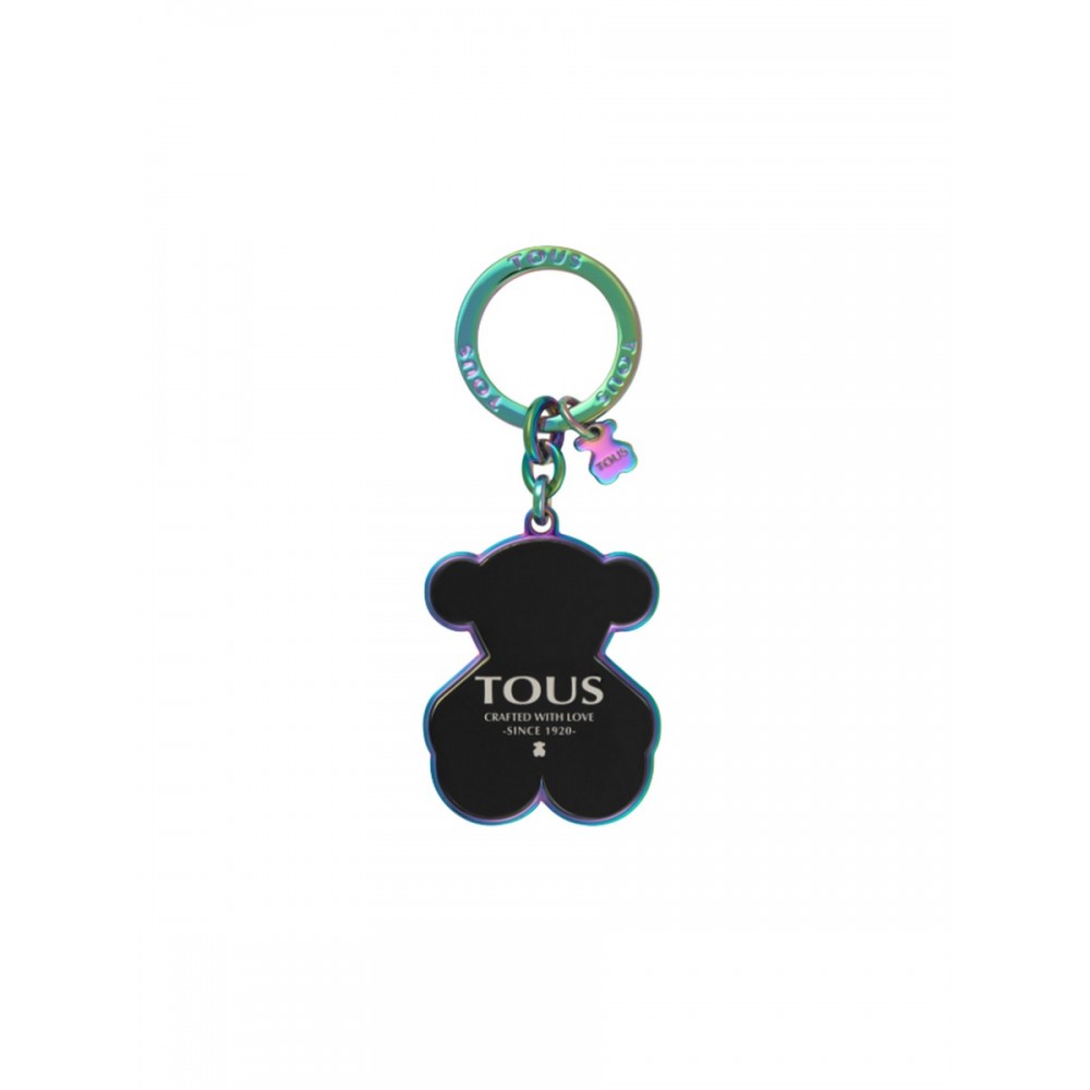 WOMEN KEYFOB TOUS LLAVEROS OSO CRAFTED LOGO 2001511851 BLACK METALLIC