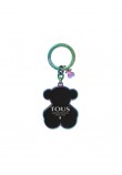 WOMEN KEYFOB TOUS LLAVEROS OSO CRAFTED LOGO 2001511851 BLACK METALLIC