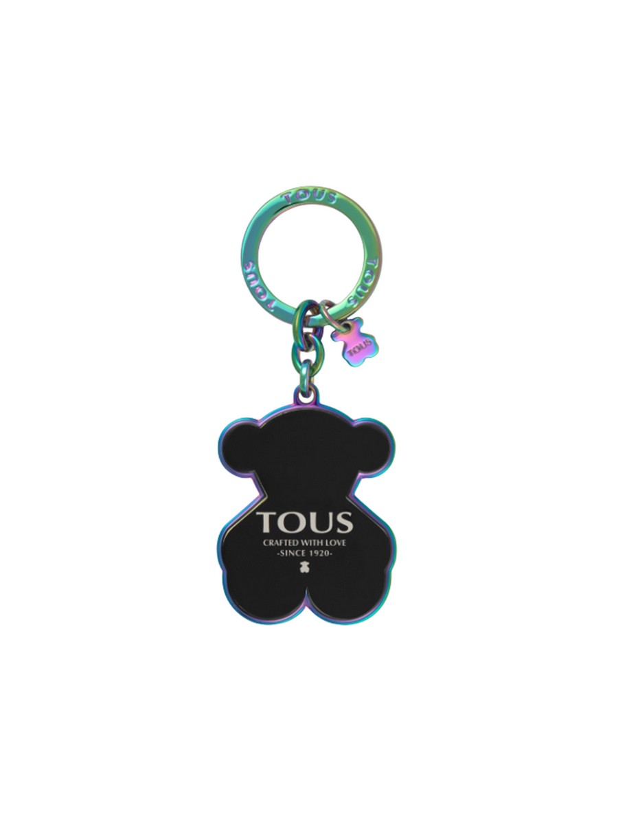 WOMEN KEYFOB TOUS LLAVEROS OSO CRAFTED LOGO 2001511851 BLACK METALLIC