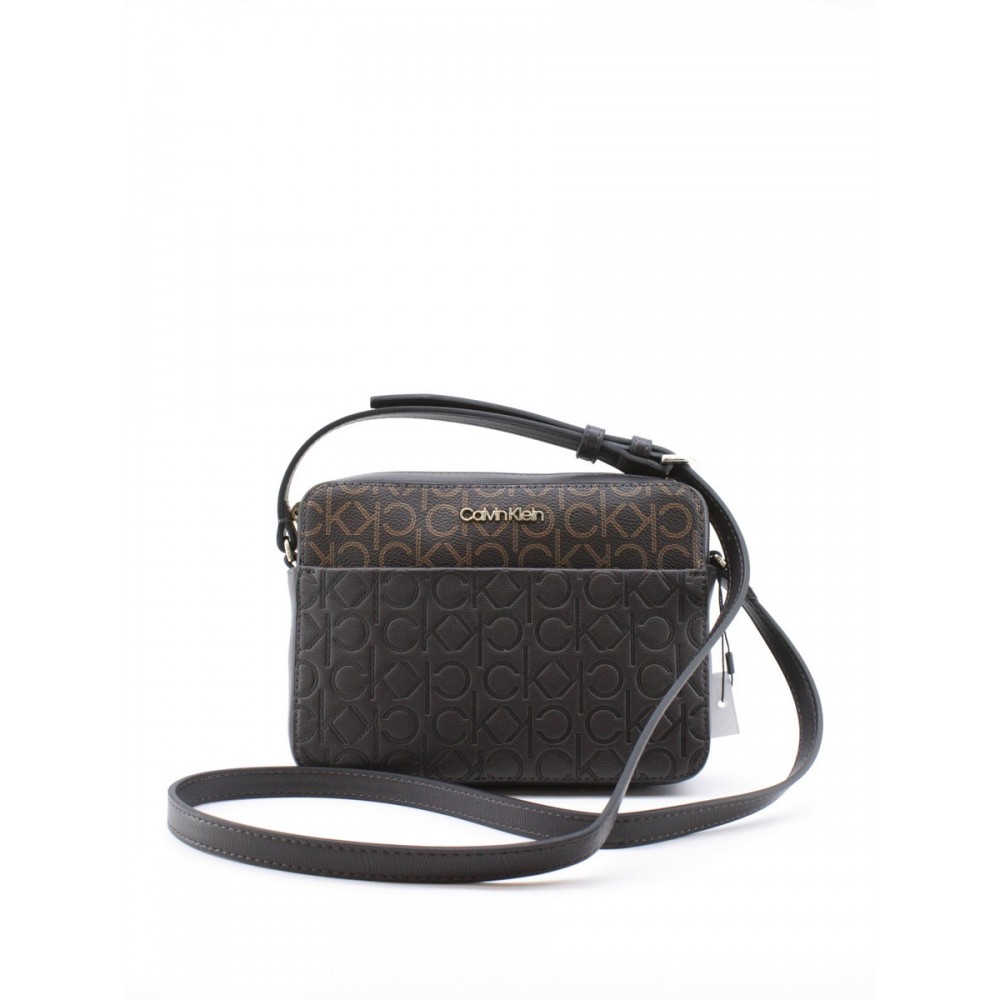 WOMEN BAG CALVIN KLEIN MONO MIX CAMERA BAG K60K608426-0HD BROWN