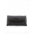 WOMEN BAG CALVIN KLEIN CK QUILT CLUTCH MD K60K608447-BAX BLACK SYNTHETIC