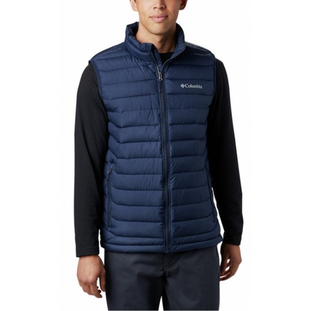 ΑΝΔΡΙΚΟ ΓΙΛΕΚΟ COLUMBIA POWDER LITE VEST WO0847-465 ΜΠΛΕ ΥΦΑΣΜΑ