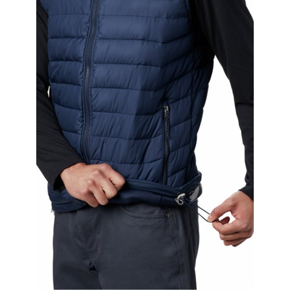 ΑΝΔΡΙΚΟ ΓΙΛΕΚΟ COLUMBIA POWDER LITE VEST WO0847-465 ΜΠΛΕ ΥΦΑΣΜΑ