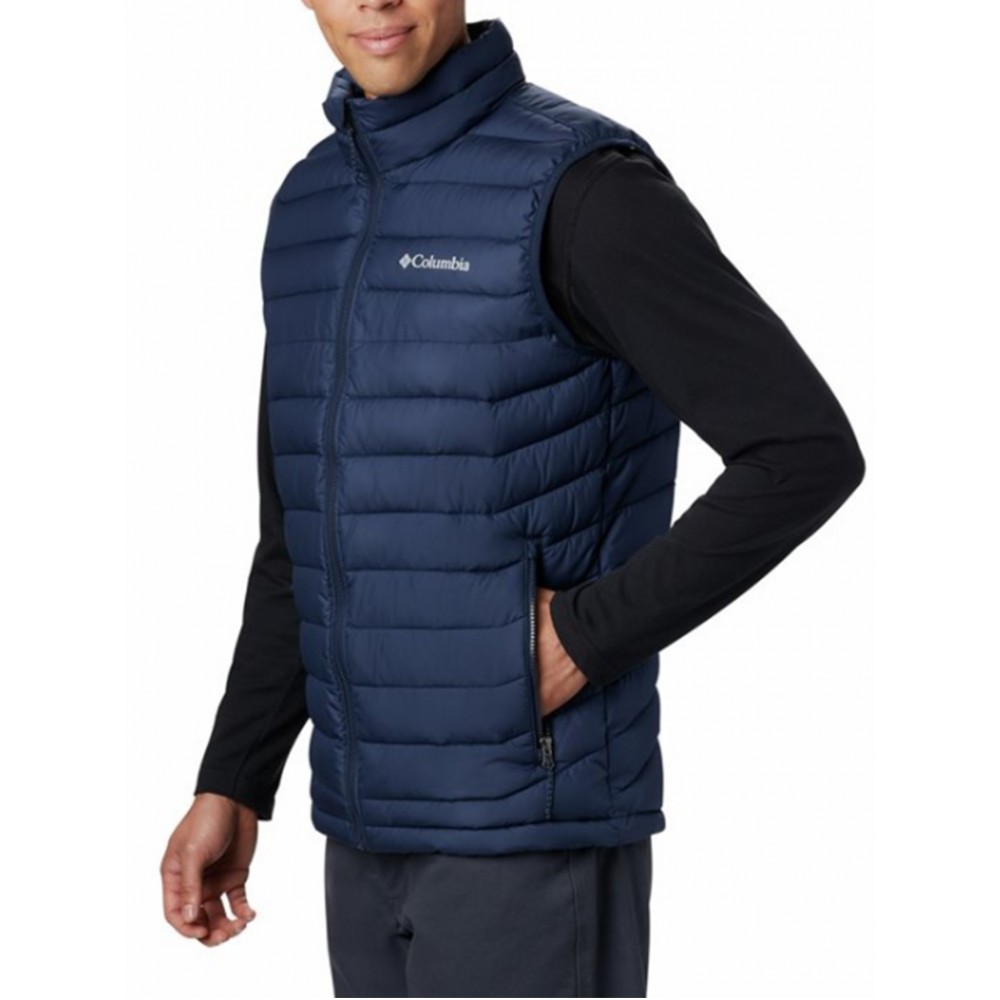 ΑΝΔΡΙΚΟ ΓΙΛΕΚΟ COLUMBIA POWDER LITE VEST WO0847-465 ΜΠΛΕ ΥΦΑΣΜΑ