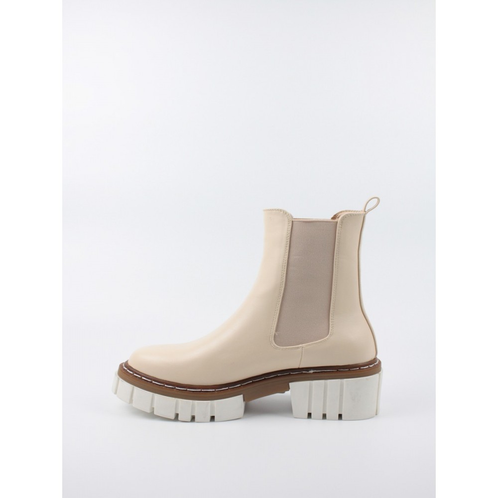 WOMEN BOOTIE EXE N351R291 BIEGE SYNTHETIC