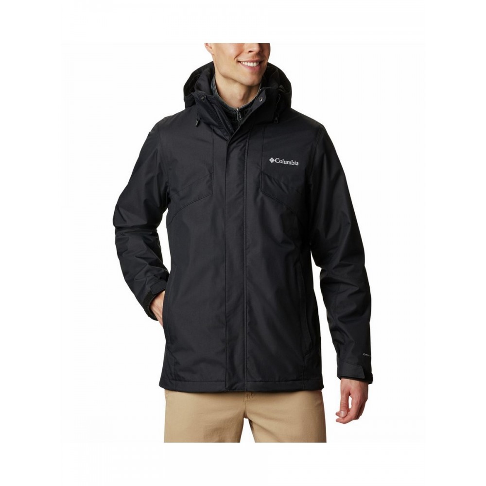 Ανδρικό Μπουφάν Columbia Bugaboo II Fleece Interchange Jacket WO1273-010 Μαύρο Υφασμα