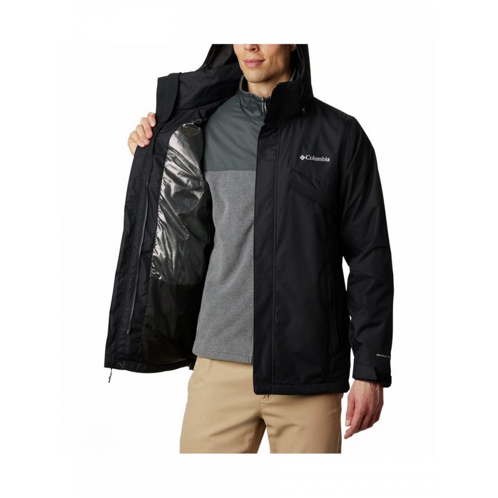 Ανδρικό Μπουφάν Columbia Bugaboo II Fleece Interchange Jacket WO1273-010 Μαύρο Υφασμα