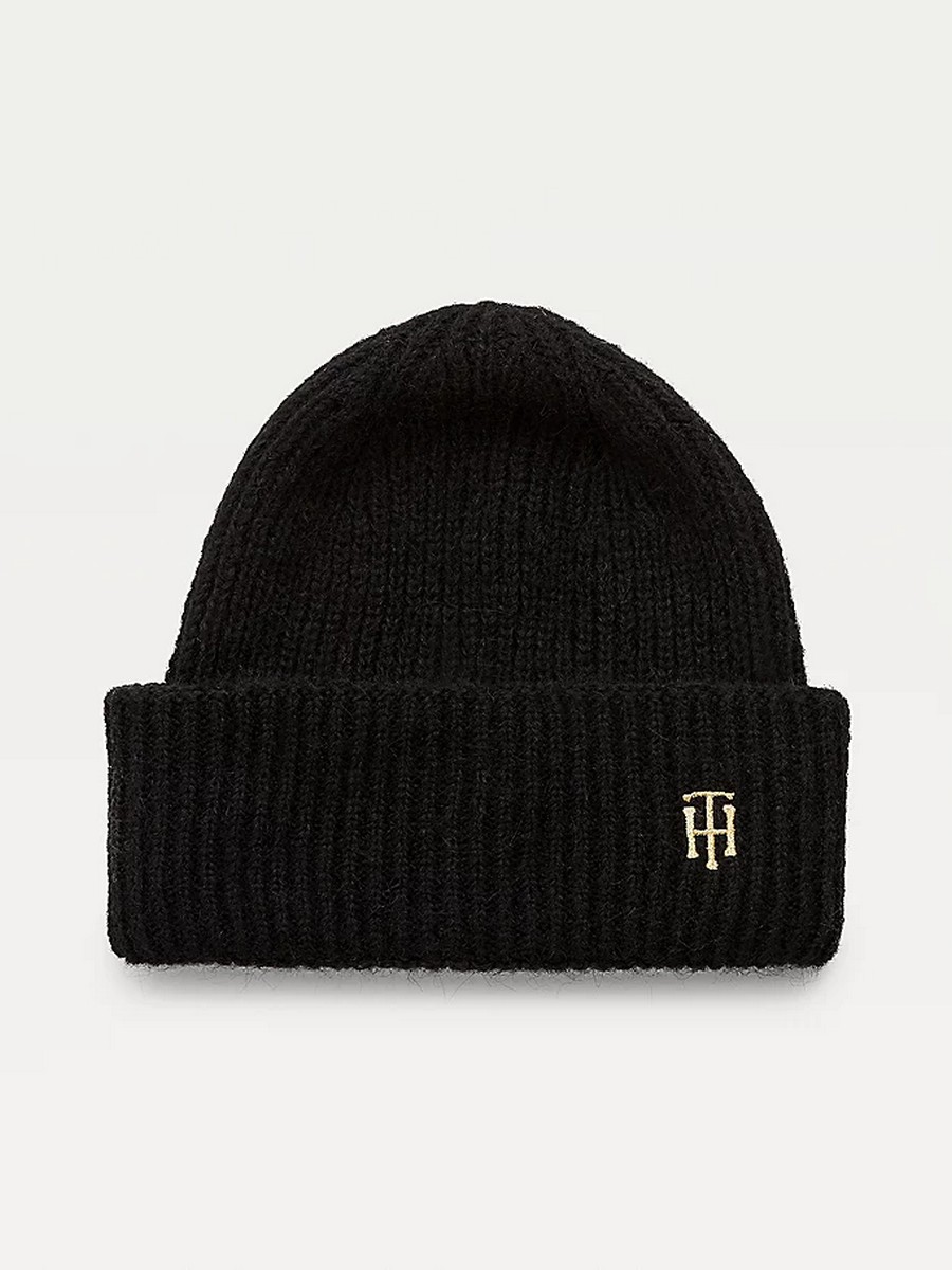 Γυναικείος Σκούφος Tommy Hilfiger Th Effortless Beanie AW0AW10654-DW5 Μπλε Πλεκτός