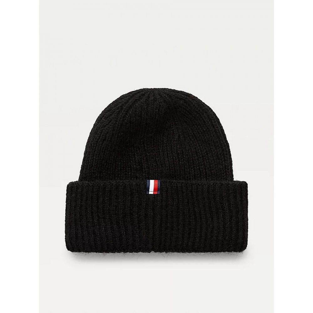 Women Tommy Hilfiger Th Effortless Beanie AW0AW10654-DW5 Blue 