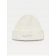 Women Tommy Hilfiger Signature Fresh Beanie AW0AW10621-YBL Off White 