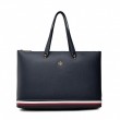 Women Bag Tommy Hilfiger Th Element Tote Corp AW0AW10455-0GY Blue Eco Leather