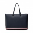 Women Bag Tommy Hilfiger Th Element Tote Corp AW0AW10455-0GY Blue Eco Leather